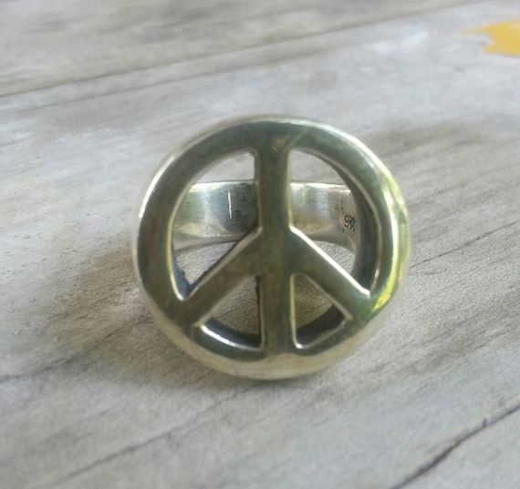Big Peace Sterling Silver Ring Big Peace Sterling Silver Ring
