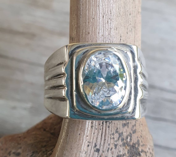 Stone gents ring sale
