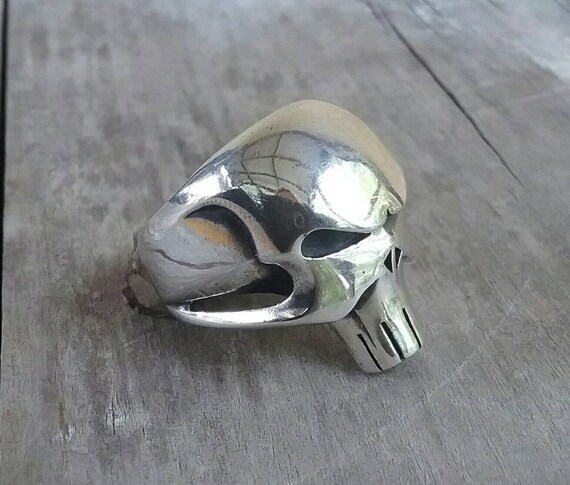 Punisher skull ring,925 solid sterling silver,chu… - image 2