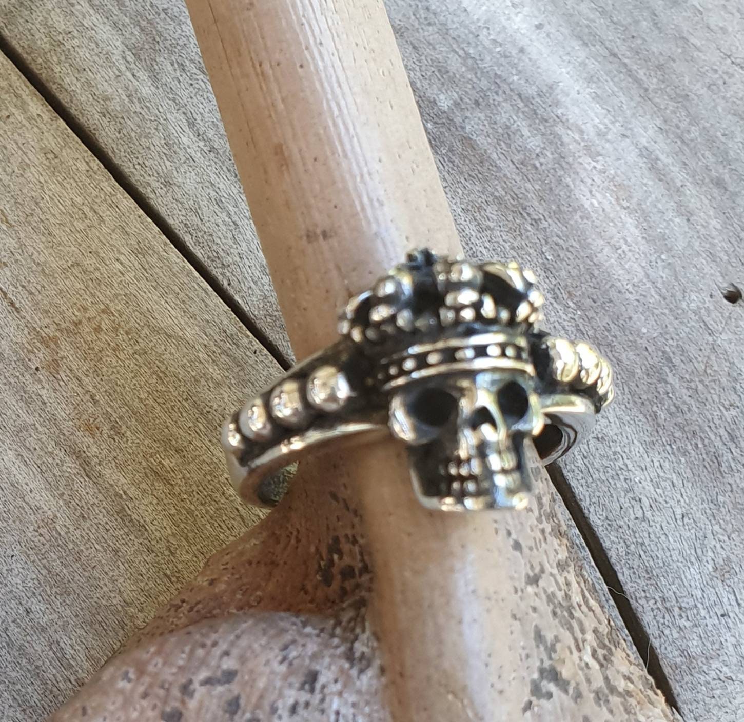 Vintage Crown Ring - Skull - To My Man - You Are My King And I Am Your -  Wrapsify