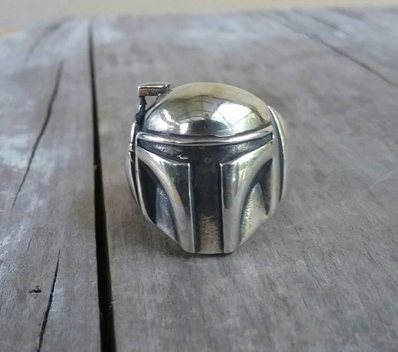 Boba Fett,star wars ring,solid sterling silver,