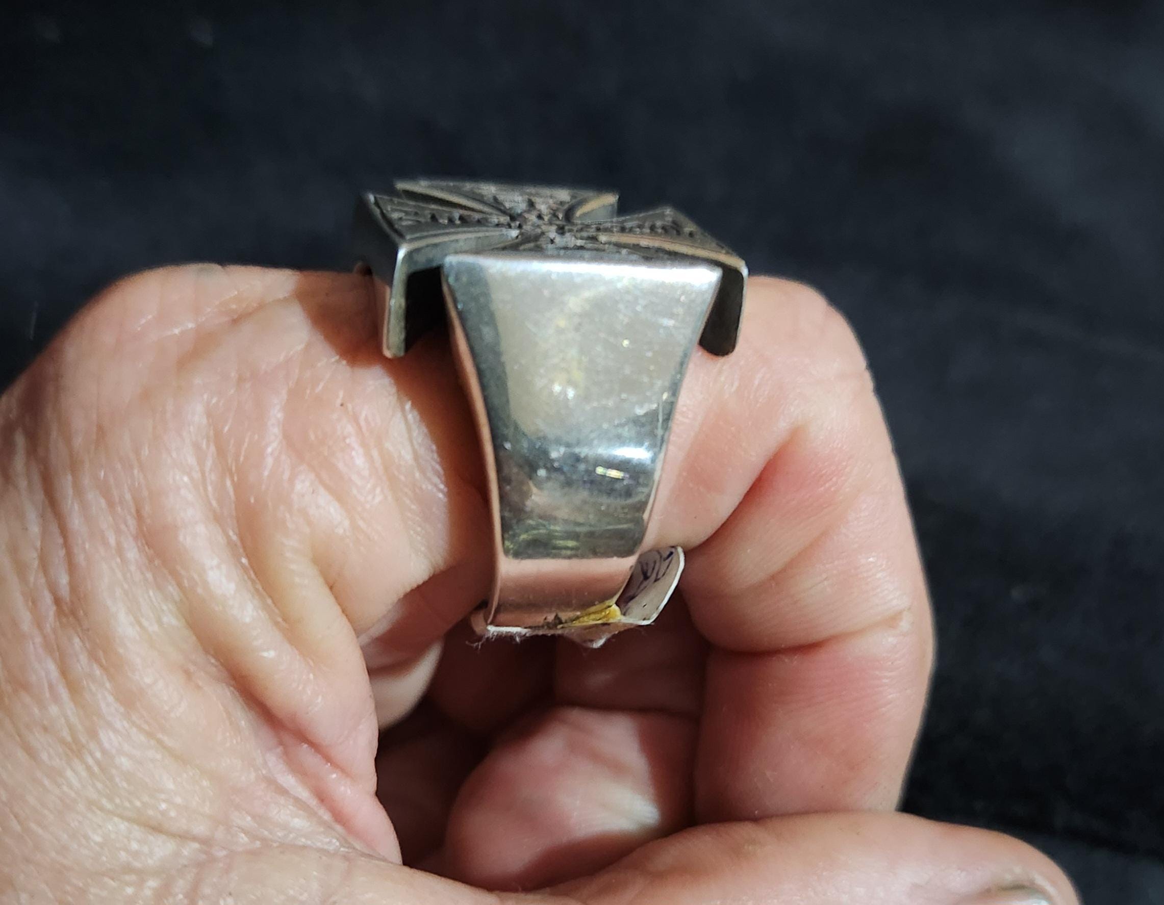 West Coast Chopper,925 Sterling Silver, Even Sided Cross,vintage
