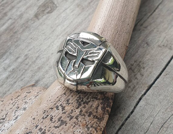 Robot ring,solid 925 sterling silver, chunky ring… - image 4