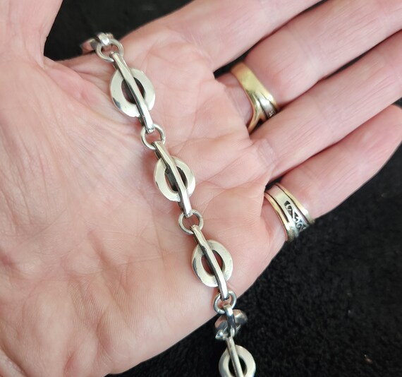 Solid silver bracelet,sterling silver,handmade,un… - image 2