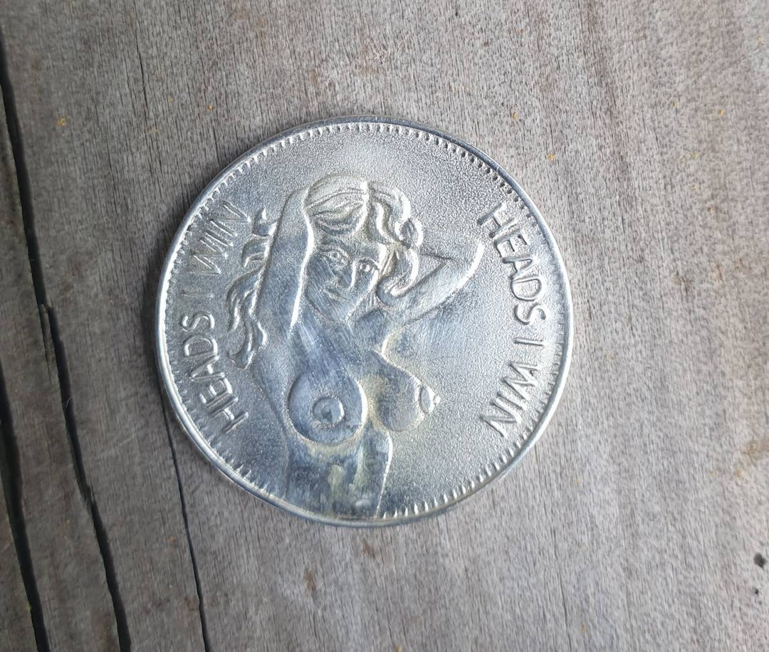 Silver Coin,heads and Tails Coin, Sterling Silver.flip a Coin.. Etsy