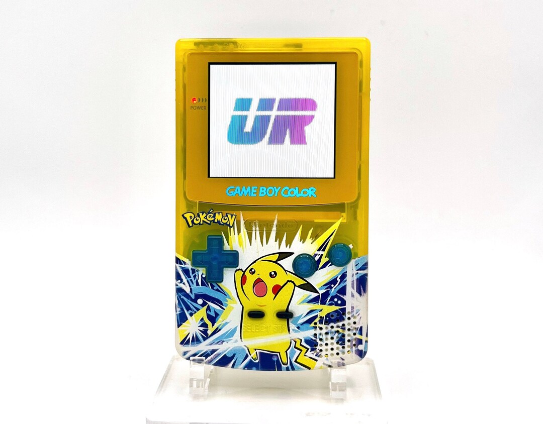 Pokemon Pikachu Gameboy Color Q5 IPS 25 Larger LCD Screen With