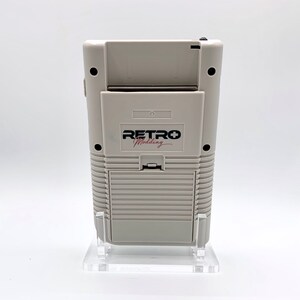 NES Theme Original Game Boy With Backlight Rainbow IPS V3 LCD Screen With 8 Color Modes & Brightness Adjustment. New exterior shell buttons and glass screen.  Protective case and surprise game included as free gifts.