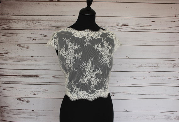bridal overlay top