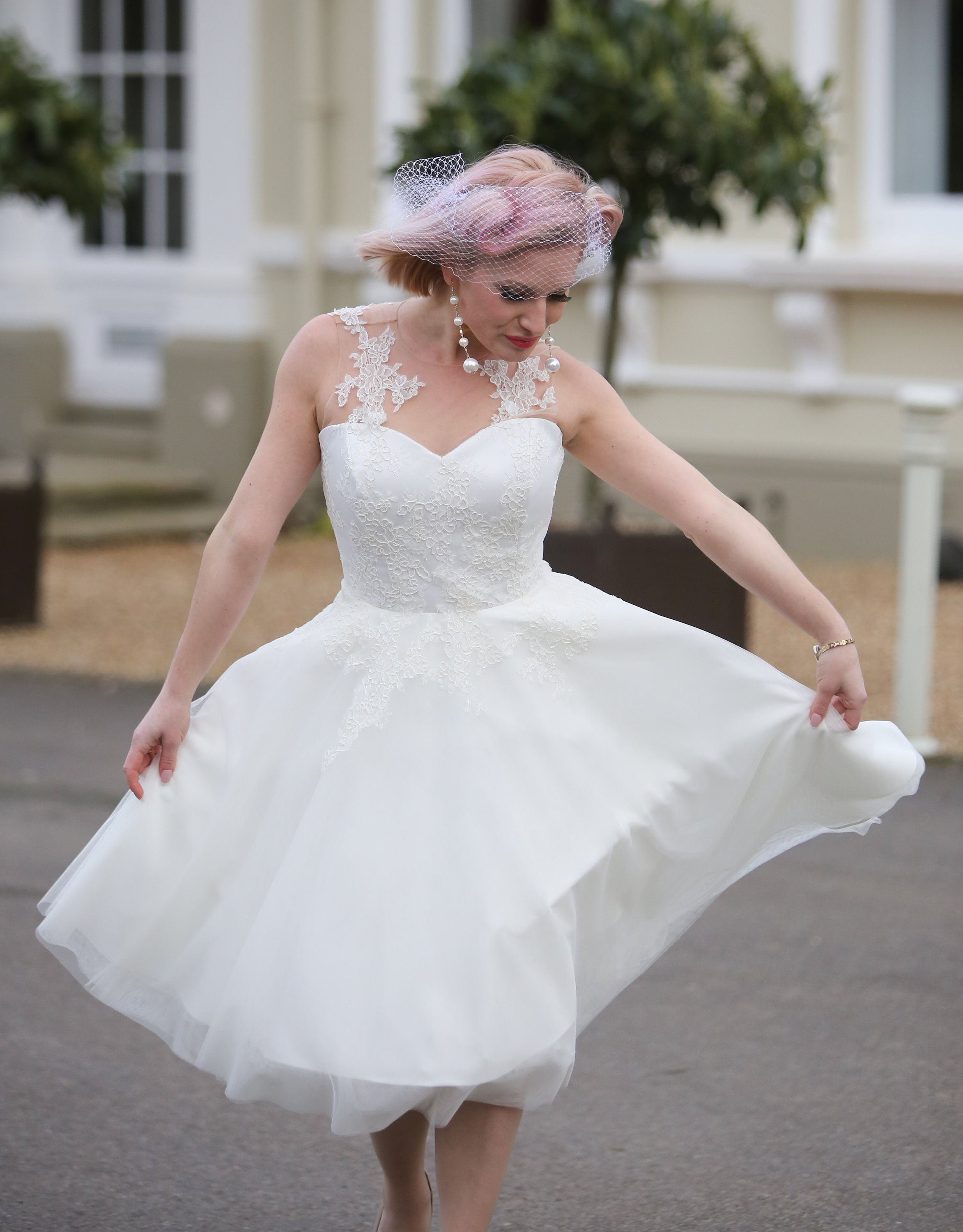 50s style wedding dress