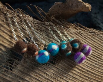 Handmade Needle Felted Earrings