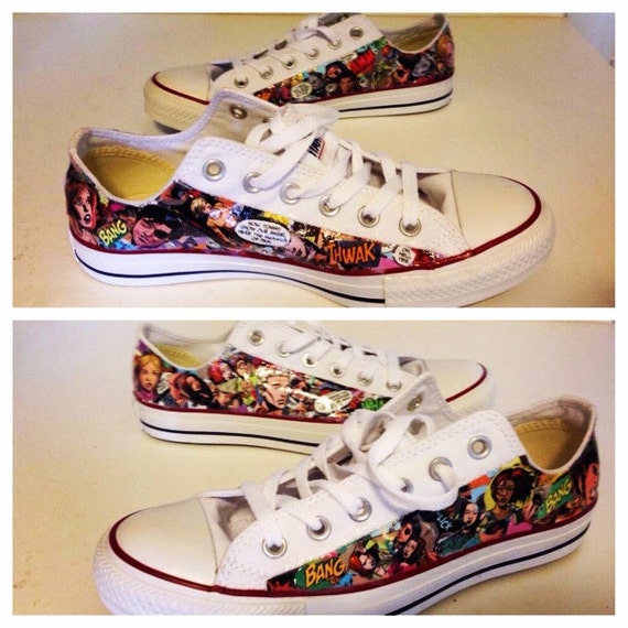 converse comic book shoes