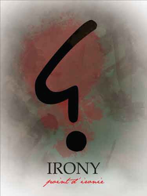 Items similar to 9x12 Irony Punctuation Mark Poster Typography Grammar