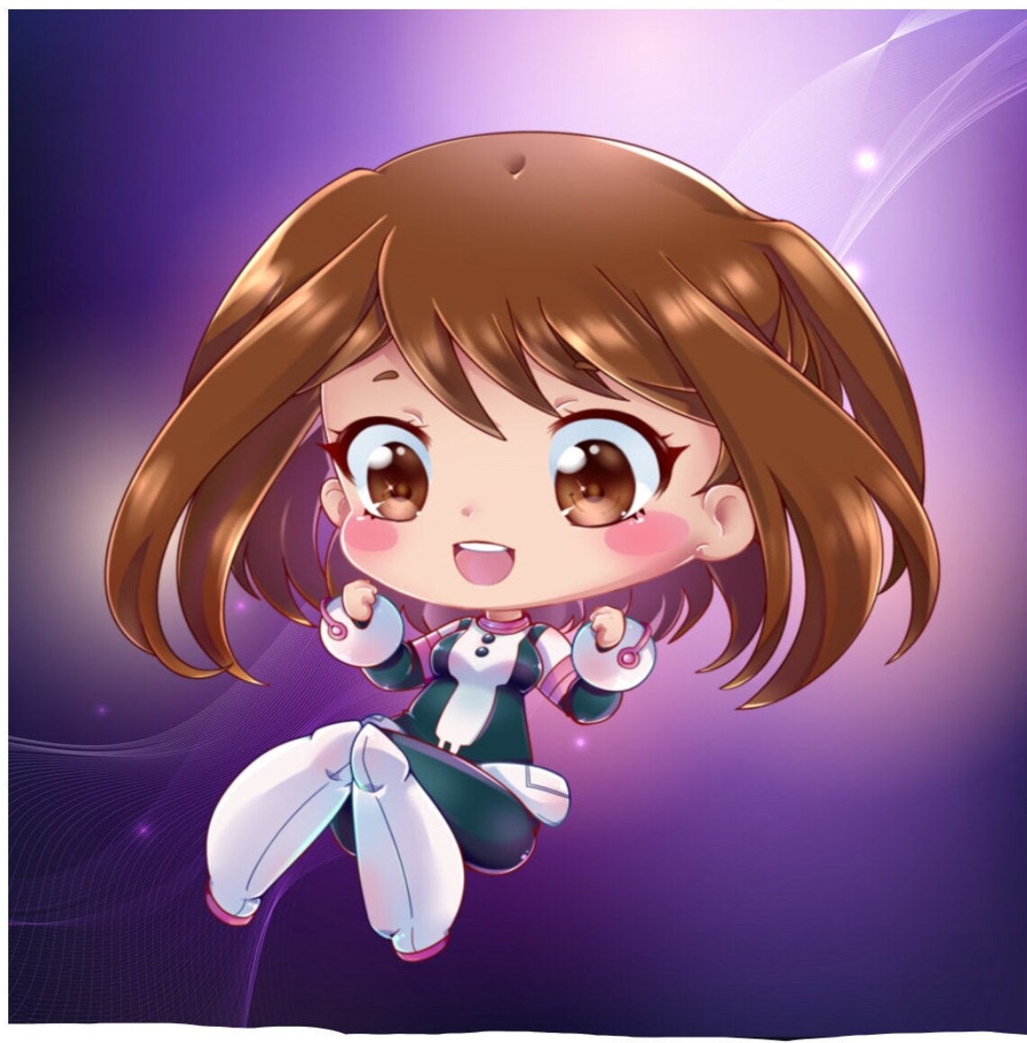 Bnha chibi uraraka sticker | Etsy