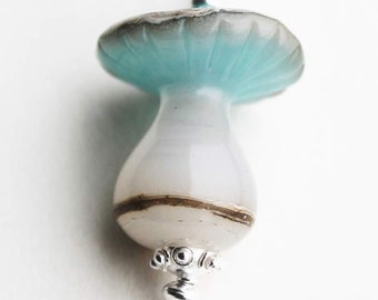 Magic Mushroom Pendant, Shroomies, Mushroom Jewelry, Psychedelic Jewelry, Boho, Lampwork Glass, Ooak Jewelry, Handmade, Glass Beads, Beads