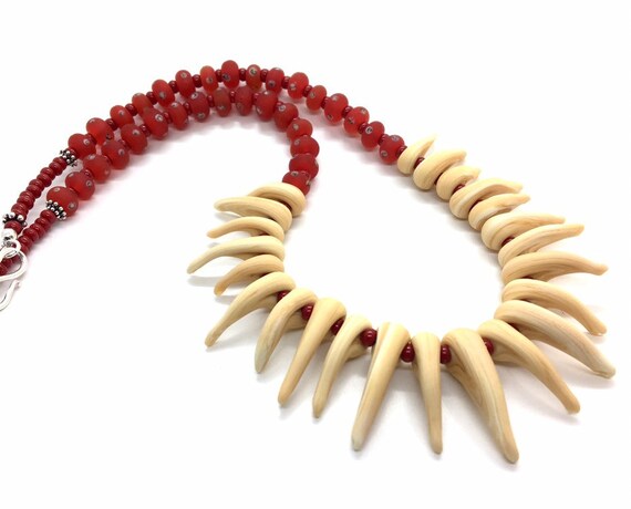 teeth beads necklace