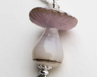 Magic Mushroom Pendant, Shroomies, Mushroom Jewelry, Psychedelic Jewelry, Boho, Lampwork Glass, Ooak Jewelry, Handmade, Glass Beads, Beads