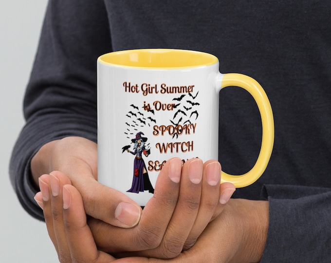 Hot Girl Summer is Over Spooky Witchy Season is Here Halloween Coffee Cup, Halloween Coffee Mug, Coffee Mug, Tea Cup, Coffee Lover Gift