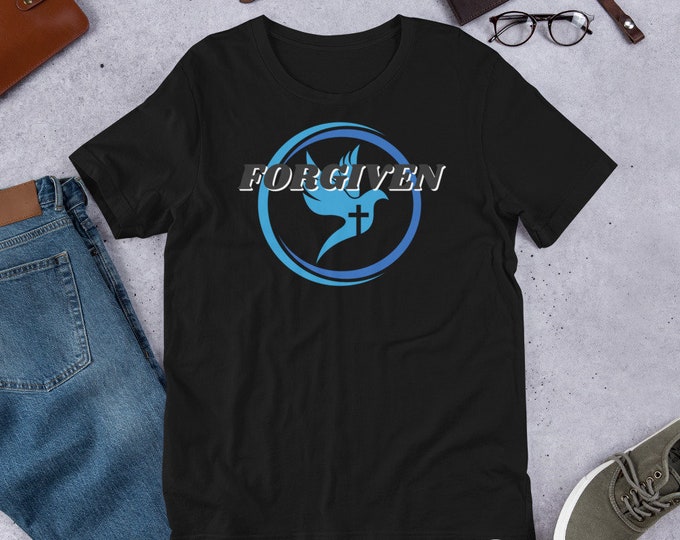 Forgiven Christian T-Shirt, Dove and Cross T-Shirt, Christian T-Shirt, Christian Apparel, Christian Gift, Teen Christian