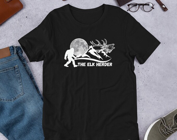 The Elk Herder Bigfoot T-Shirt, Sasquatch T-Shirt, Funny Bigfoot T-Shirt, Hiking Shirt, Yeti Sweat Shirt, Bigfoot Shirt, theelkherder.com