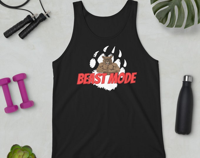 Beast Mode Fitness Tank Top, Workout Muscle Shirt, Gym Shirt, Workout apparel, Leg Day T-shirt, Gym Shirt, Gym Apparel, Fitness Tank Top