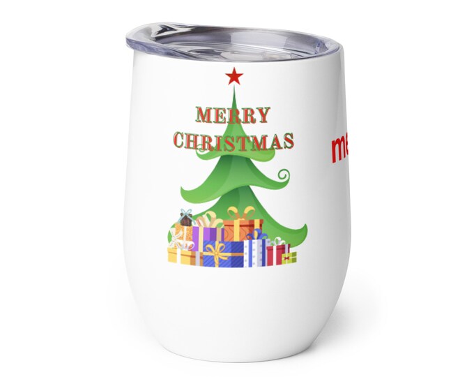 Merry Christmas Stainless Steel Tumbler, Christmas Ice Coffee Cup, Christmas Cup, Christmas Tree Tumbler, Christmas Tree Coffee Cup,