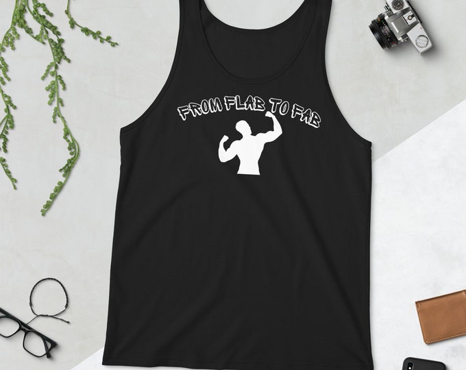 From Flab to Fab New Years Resolution Gym Tank Top, Gym Apparel, Gym Shark, New Years Gym Top, Fitness Apparel, Gym Tank, New Years