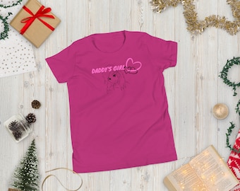 Daddy's Girl Youth T-shirt, Kids T-Shirt, Heart Shirt, Girls Shirt, Daddy's Girl Shirt, Kids Top
