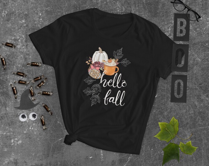 Hello Fall Shirt | Fall Love Shirt, Pumpkin Shirt, Fall Season Pumpkin Shirt, Hello Fall Pumpkin Shirt, Fall Vibes Shirt, Fall Vibes Shirt