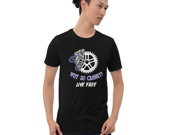 Why So Cranky Live Free  BMX T-shirt, inspirational BMX Shirt, Inspirational Quote Tee, BMX Apparel,