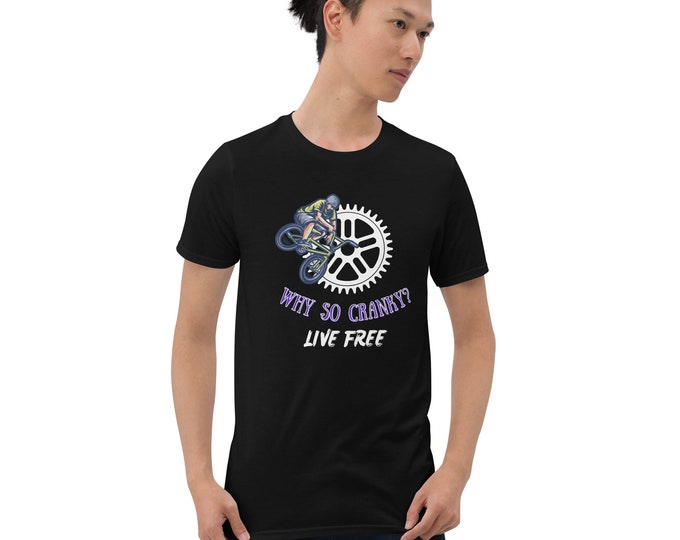 Why So Cranky Live Free  BMX T-shirt, inspirational BMX Shirt, Inspirational Quote Tee, BMX Apparel,
