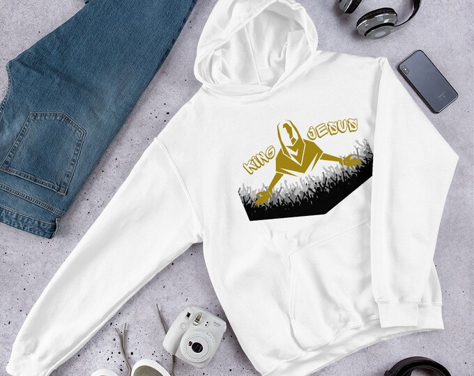 King Jesus Christian Hoodie, Christian Hoodie, Christian Pullover, Christian Apparel, Christian Gift, Teen Christian