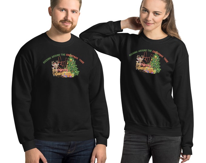 Rocking Around the Christmas Tree Christmas Sweat Shirt, Christmas Sweat Shirt, Christmas, Santa Clause Hoodie, Christmas Sweater