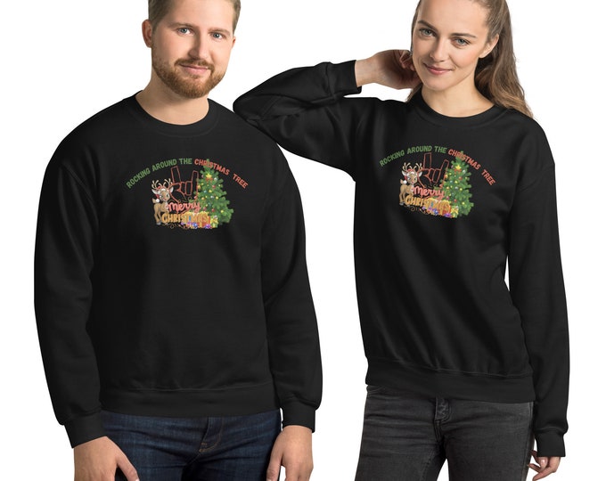 Rocking Around the Christmas Tree Christmas Sweat Shirt, Christmas Sweat Shirt, Christmas, Santa Clause Hoodie, Christmas Sweater