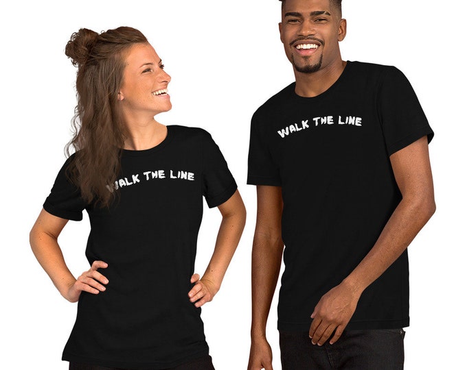 Walk The Line Dating T-Shirt, T-Shirt, Funny Relationship T-shirt, Humorous Shirt, Still Single Shirt, Single T-Shirt
