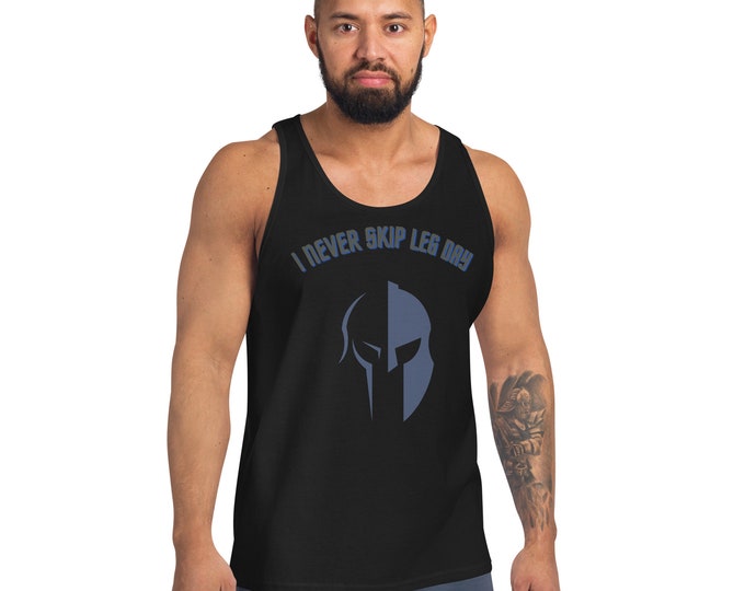 I Never Skip Leg Day Tank Top, Workout Muscle Shirt, Gym Shirt, Workout apparel, Leg Day T-shirt, Gym Shirt, Gym Apparel, Fitness Tank Top