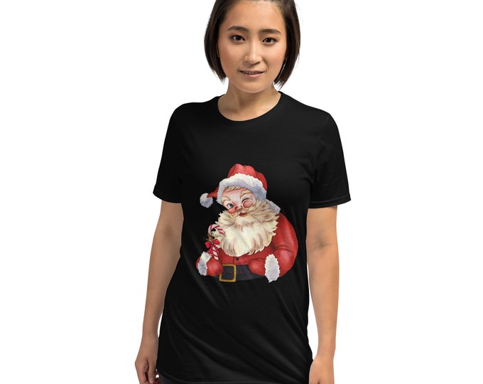 Christmas Santa Shirt, Retro Santa Shirt, Gift For Christmas, Retro Christmas Shirt, Christmas Shirt For Women, Gift For Women, Santa Shirt
