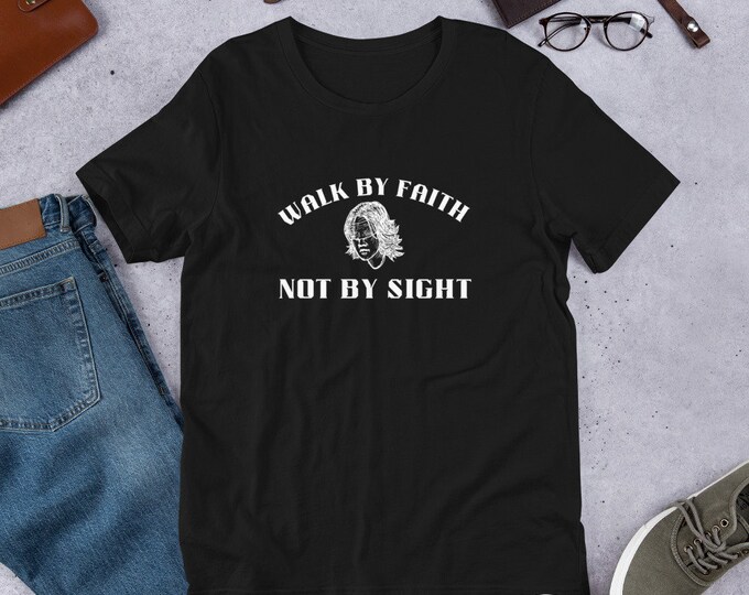 Walk By Faith Not By Sight Christian T-Shirt, Christian T-Shirt, Christian Apparel, Christian Gift, Teen Christian