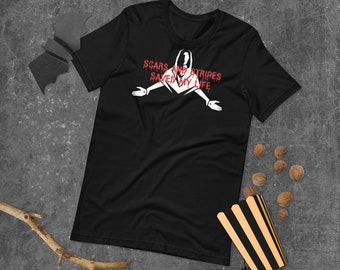 Scars and Stripes Saved My Life Christian Shirt, Faith Shirt, Hope Shirt Christian Gift, Faith Gift, Christian T-Shirt, Faith, Christian Tee