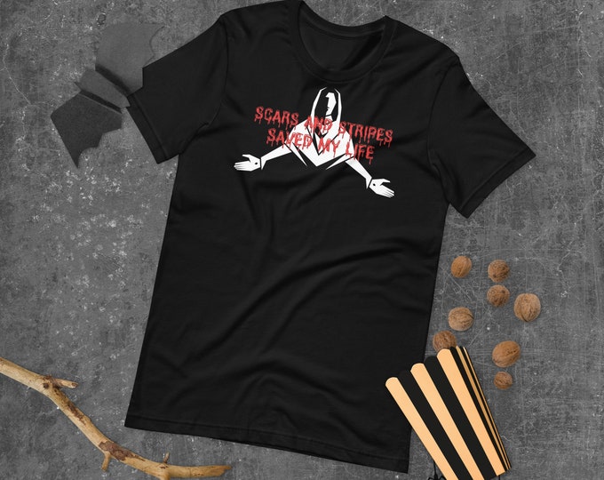 Scars and Stripes Saved My Life Christian Shirt, Faith Shirt, Hope Shirt Christian Gift, Faith Gift, Christian T-Shirt, Faith, Christian Tee