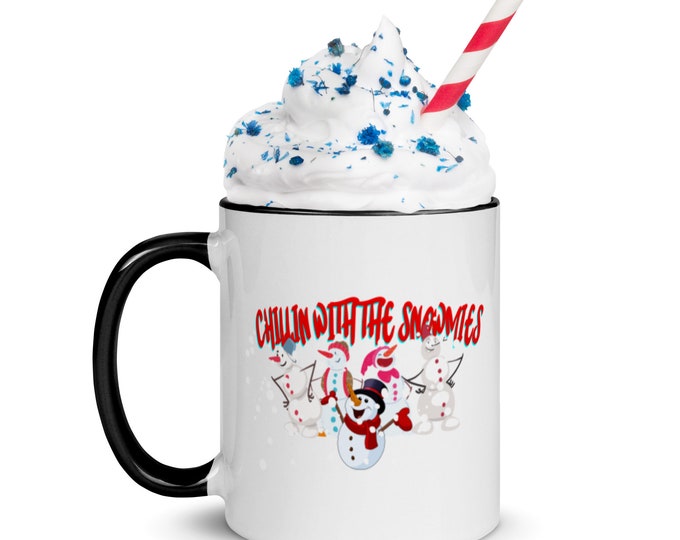 Chillin With The Snowmies Christmas Coffee Cup, Snowman Coffee Cup, Snowman Coffee Mug, Snowman Tea Cup, Christmas Coffee Mug, Christmas Cup