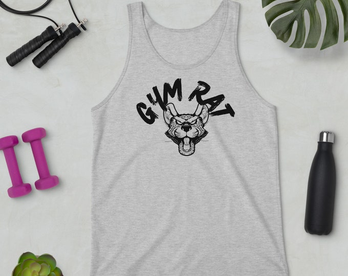Gym Rat New Years Resolution Gym Tank Top, Gym Apparel, Gym Rat, New Years Gym Top, Fitness Apparel, Gym Tank, New Years