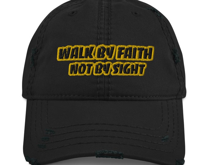 Walk By Faith Not By Sight Christian Hat, Christian Apparel, Christian Truck Hat, Christian Gift, Jesus Apparel, Christian