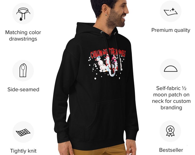 Chilling With the Snowmies Christmas Hoodies, Christmas Hoodie, Snowman Hoodie, Christmas Hoodie, Holiday Hoodie, Graphic Pullover,