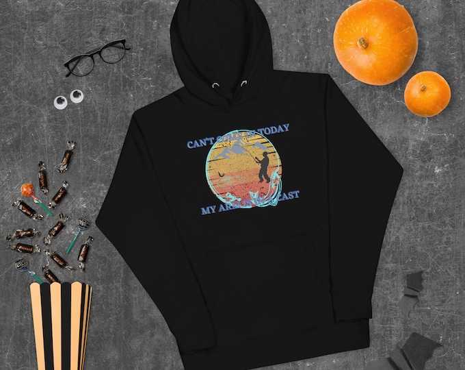 Can't Come In Today My Arm Is In a Cast T-Shirt, Funny Fishing Hoodie, Fishing Hoodie, Fishing Apparel, Fishing, Fishing Sweat Shirt, Fish