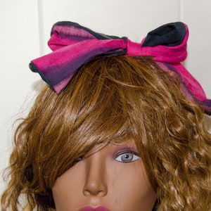 Gold Dolly Bow / Hair Wrap, Hair Scarf, Head Band  Measures 35 inches by 2 inches