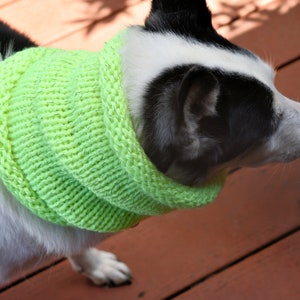 Reflecive Dog Scarf/Cowl   Size Medium -  16&quot; Circumference by 13&quot; long  Fits a dog with up to 20&quot; Neck - Dog Clothing