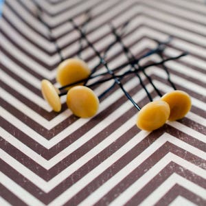 Updo Hair Pins - Bun Pins - Button Hair Pins -  Hair Jewelry - Updo Hair Style - Wedding Hair Accesory - Set of 5 - Gift For Her = OOAK