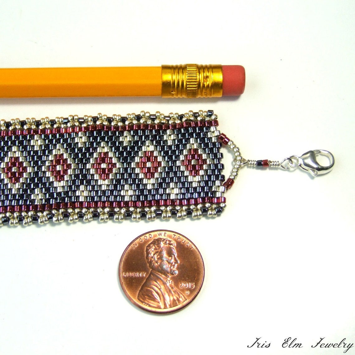 Woven Bead Bracelet Handmade Gift Beadwoven Bracelet Geometric Etsy