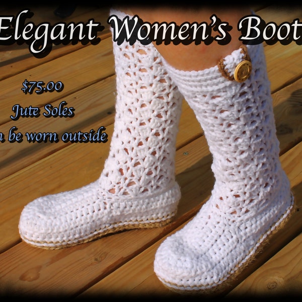 crochet boots with soles