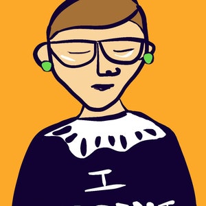Dissent Ruth Bader Ginsburg RBG Print
